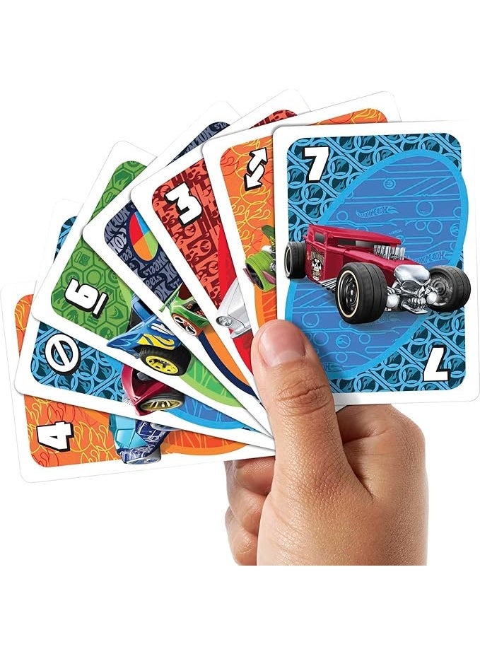 لعبة كروت بأسلوب UNO – إصدار Hot Wheels | 110 كارت | لعبة عائلية من 2 إلى 10 لاعبين | +7 سنوات - Image 3